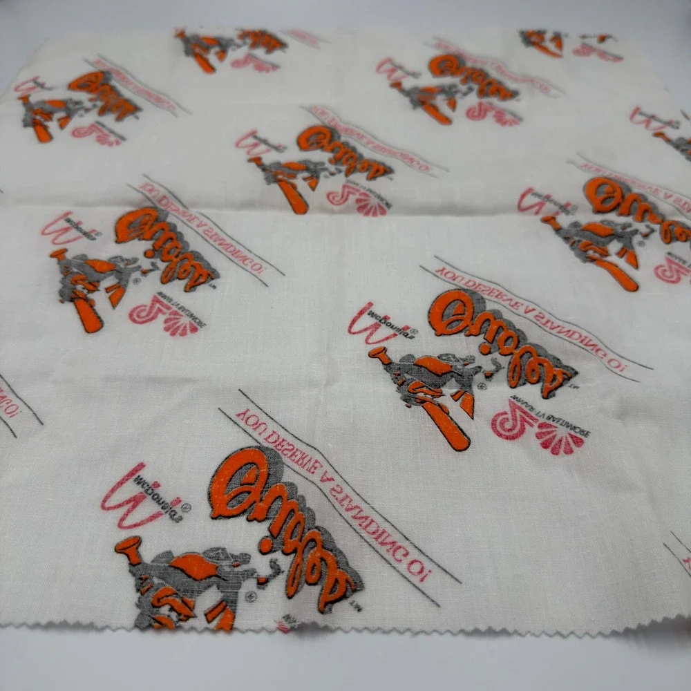 Vintage Baltimore Orioles McDonalds WMAR-TV Bandana You Deserve A Standing O MLB
